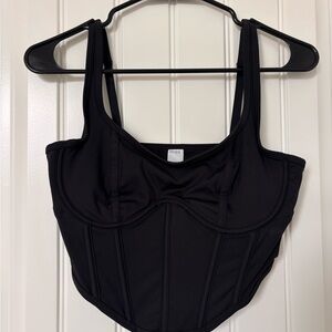 Gilly Hicks Black Corset Bra Top